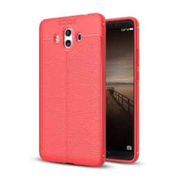 Lærmønstret silikondeksel Huawei Mate 10 (ALP-L29)  - RØD