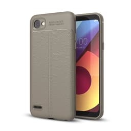 Nahkakuvioitu TPU kuori LG Q6 (M700A)  - harmaa