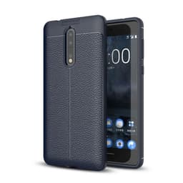 Nahkakuvioitu TPU kuori Nokia 8 (TA-1004)  - sininen