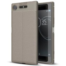 Lærmønstret silikondeksel Sony Xperia XZ1 (G8341)  - Grå