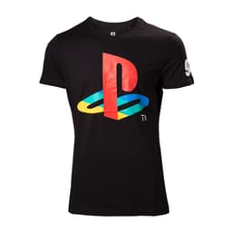 PlayStation t-paita - klassinen logo (musta) (L)
