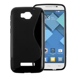 S-Line Silicone Cover til Alcatel One Touch Pop C7  - sort