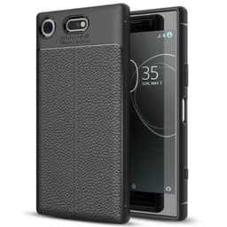 Lærmønstret silikondeksel Sony Xperia XZ1 Compact (G8441)  - Svart