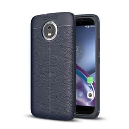 Nahkakuvioitu TPU kuori Motorola Moto G5s (XT1794)  - sininen