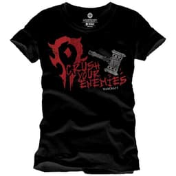 T-skjorte Warcraft - Crush Your Enemies sort (M)
