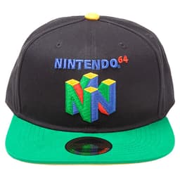 Nintendo N64 lippalakki (musta/vihreä)