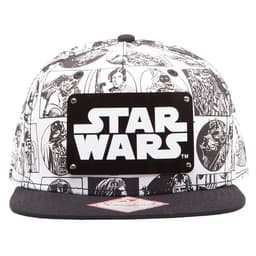 Star Wars - metalplade og tegneserie-print snapback cap