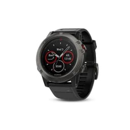 Garmin Skiffergrå fenix 5X Sapphire med svart armband