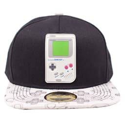 Nintendo - Gameboy rubber patch keps (svart, vit)
