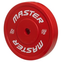 Master Fitness Technique Plate, Viktskiva Gummerad 5 kg