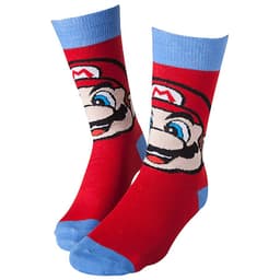 Strømper Nintendo - Mario-motiv 39-42 (rød/blå)