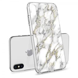 iPhone X/Xs Suojakuori Kovamuovi Marble Harmaa
