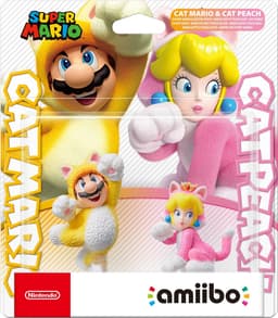 Nintendo Amiibo karaktär -  Super Mario Coll. - Cat Mario & Cat Peach