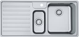 Franke Bell køkkenvask med 1,5 skåle BCX 251 R (steel)