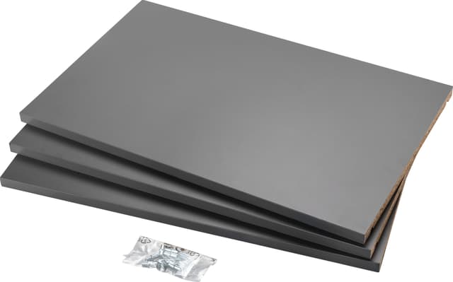 Epoq Standard hjørnehylle 80x35 cm , 3 stk. (grafitt)