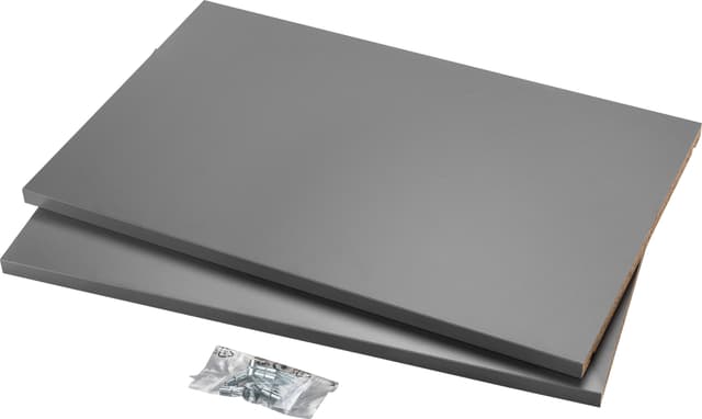 Epoq Hyllplan 80x35 grafitgrå melamin 2 st