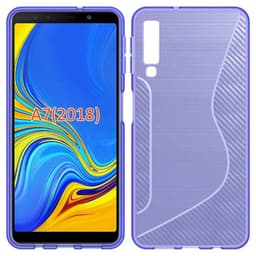 S-Line Silicone Cover til Samsung Galaxy A7 2018 (SM-A750F)  - lilla