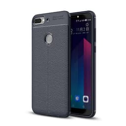 Lærmønstret silikondeksel HTC Desire 12 Plus  - Blå