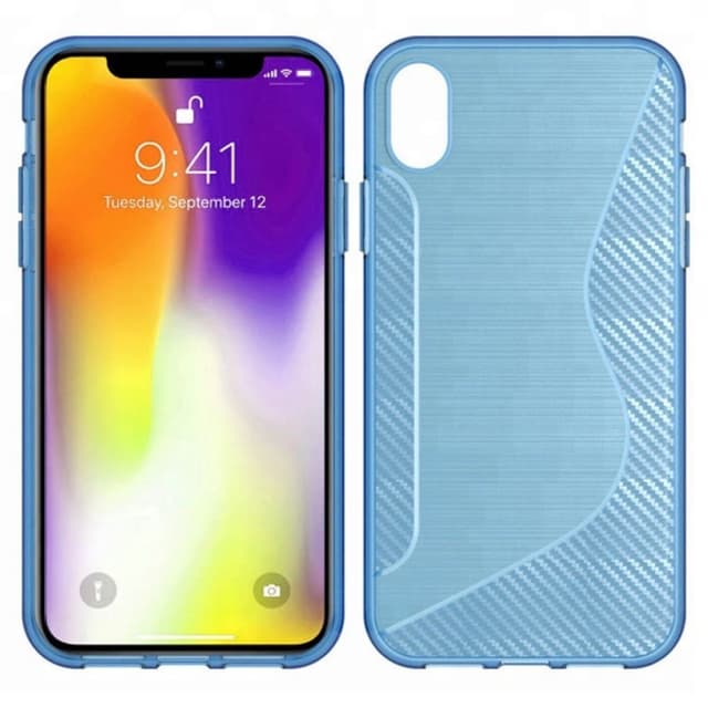 S Line silikon skal Apple iPhone XS Max (6.5")  - Blå