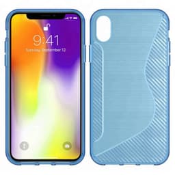 S Line silikondeksel Apple iPhone XS Max (6.5")  - Blå