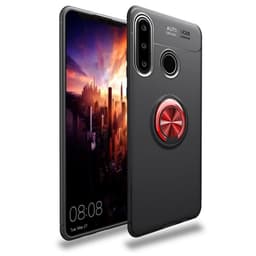 Huawei P30 Lite Slim Ring cover (MAR-LX1)  - Sort / Rød