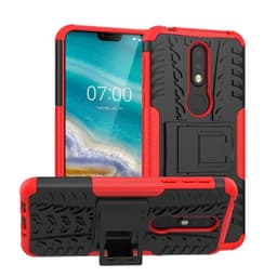 Stöttåligt skal med ställ Nokia 7.1 2018 (TA-1095)  - Röd