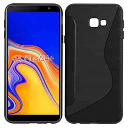 S Line silikondeksel Samsung Galaxy J4 Plus (SM-J415F)  - Svart