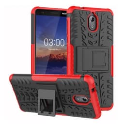 Støtsikkert deksel med stativ Samsung Nokia 3.1 2018 (TA-1063)  - RØ