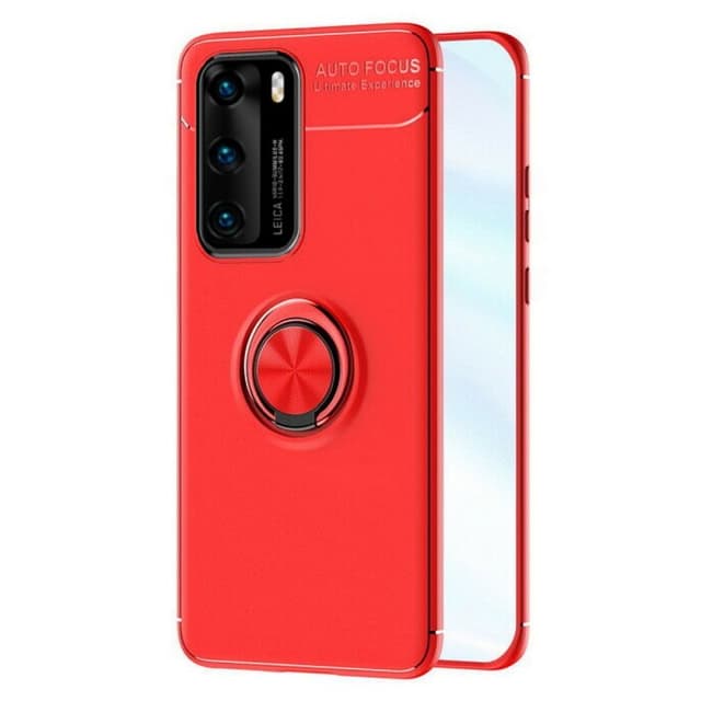 Slim Ring Case Huawei P40 (ANA-AN00)  - Röd