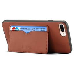 Denior Läderskal med kortfack Apple iPhone 7+ / 8+ (5.5")  - Brun