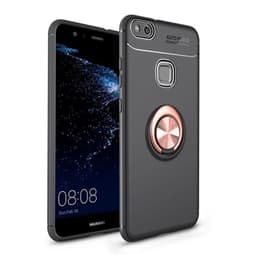 Huawei P10 Lite Slim Ring kotelo (WAS-LX1)  - Musta / Rose