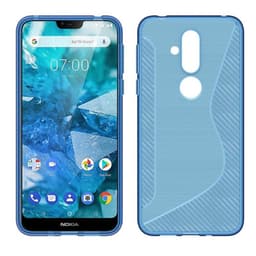 S Line silikondeksel Nokia 8.1 2018 (TA-1128)  - Blå