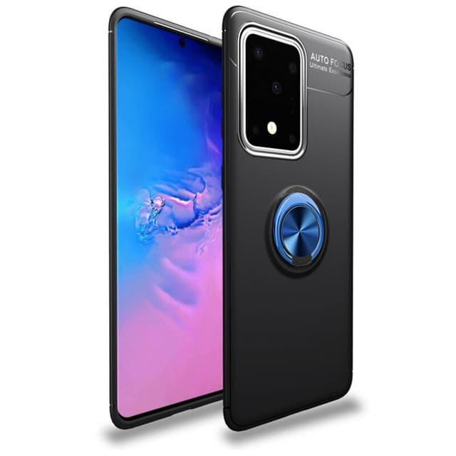 Slim Ring cover til Samsung Galaxy S20 Ultra (SM-G988F)  - Sort / Blå