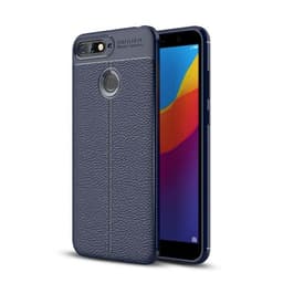 Nahkakuvioitu TPU kuori Huawei Y6 2018 (ATU-L21)  - sininen