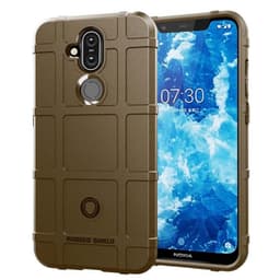 Rugged Shield cover til Nokia 8.1 2018 (TA-1128)  - brun