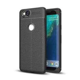 Lærmønstret silikondeksel Google Pixel 2  - Svart
