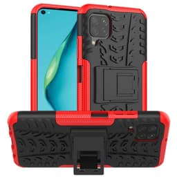 Slagbestandigt cover med stativ Huawei P40 Lite (JNY-L21A)  - rød