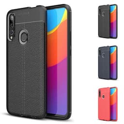 Lærmønstret silikondeksel Huawei P Smart Z (STK-LX1)  - Blå