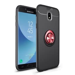 Slim Ring kotelo Samsung Galaxy J7 2017 (SM-J730F)  - Musta / punainen