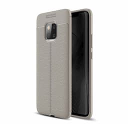 Lærmønstret silikondeksel Huawei Mate 20 Pro (LYA-L29)  - Grå