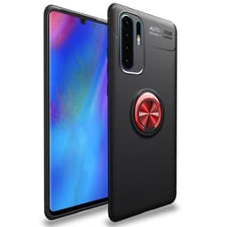 Huawei P30 Pro Slim Ring kotelo (VOG-L29)  - Musta / punainen