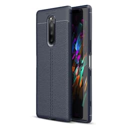 Nahkakuvioitu TPU kuori Sony Xperia 1 (J9110)  - sininen