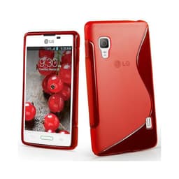 S-Line Silicone Cover til LG Optimus L5 II (E460) : farve - rød