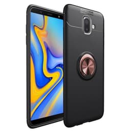 Slim Ring kotelo Samsung Galaxy J6 Plus (SM-J610F)  - Musta / Rose