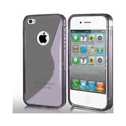 S-Line Silicone Cover tile cover Apple iPhone 4 / 4S : farve - Grå