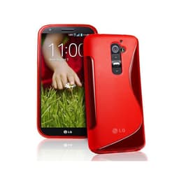 S-Line Silicone Cover til LG G2 (D802) : farve - rød