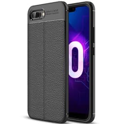 Lærmønstret silikondeksel Huawei Honor 10 (COL-AL10)  - Svart