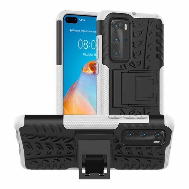 Iskunkestävä Suojakuori Huawei P40 Pro (ELS-AN00)  - valkoinen