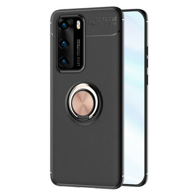 Huawei P40 Slim Ring kotelo (ANA-AN00)  - Musta / Rose
