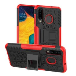 Iskunkestävä Suojakuori Samsung Galaxy A30 (SM-A305F)  - punainen